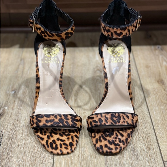 Vince Camuto Shoes - Vince Camuto Leopard Print Women's Strappy Heels Size 8